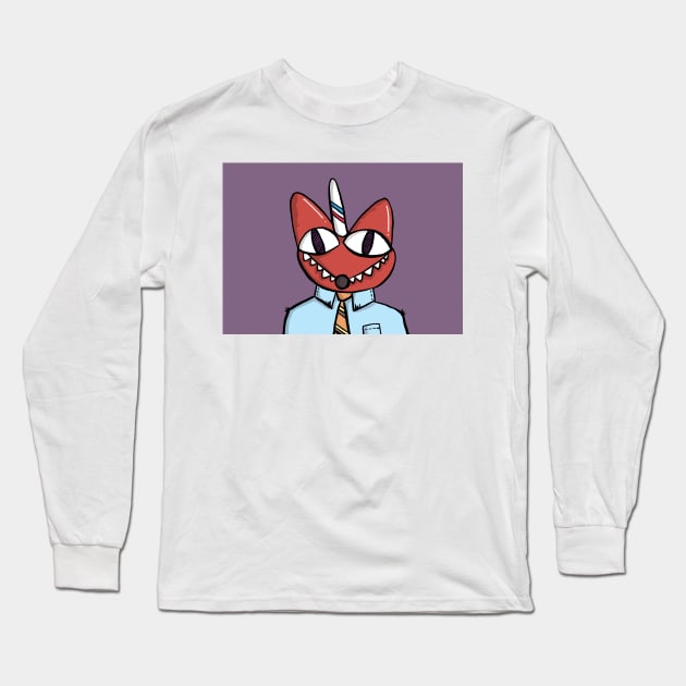 Business Lizard Long Sleeve T-Shirt by chawlie